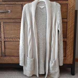 Candies Size M Taupe Open Cardigan